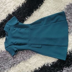 COPY - Zara teal, short sleeved, short dress